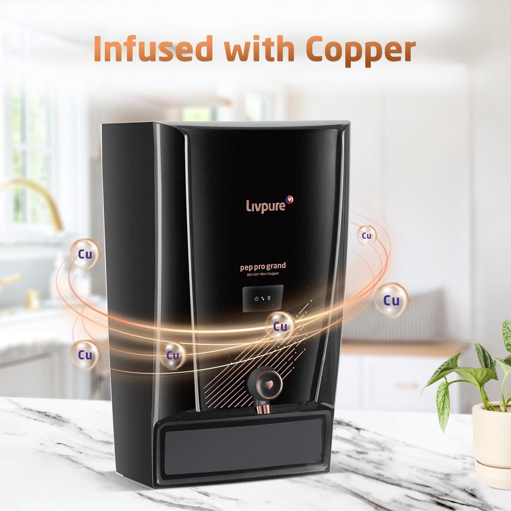 Pep Pro Grand Copper RO + UV + Mineralizer Water Purifier