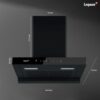 Evora-60 Auto Clean Wall Mounted Chimney  (Black 1350 CMH)