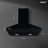 Airis-60 Wall Mounted Chimney  (Black 1000 CMH)