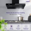 Swift-60 Auto Clean Wall Mounted Chimney  (Black 1400 CMH)