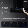 Swift-60 Auto Clean Wall Mounted Chimney  (Black 1400 CMH)