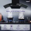 Swift-90 Auto Clean Wall Mounted Chimney  (Black 1400 CMH)