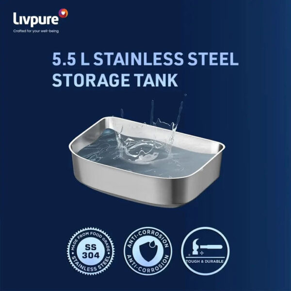 Livpure Sereno RO + UV + UF + Copper with Stainless Steel Tank Water Purifier
